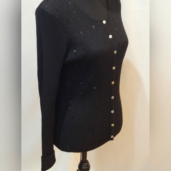 Hillard & Hanson Embellished Cardigan Sweater - Size L - Picture 2 of 6